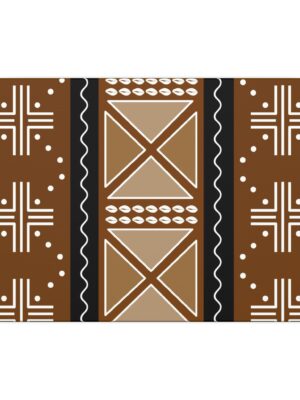 Tableau sur toile à motif imprimé Bogolan